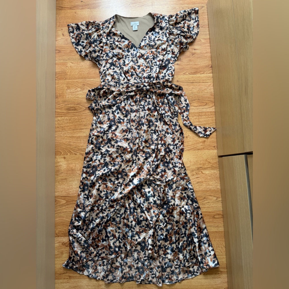 Nicole Miller Multicolor Wrap Dress Size S
